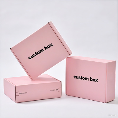 CMYK / PANTONE印刷 段ボール箱 スキンケア用メール便 ギフト カスタム高級デザイン