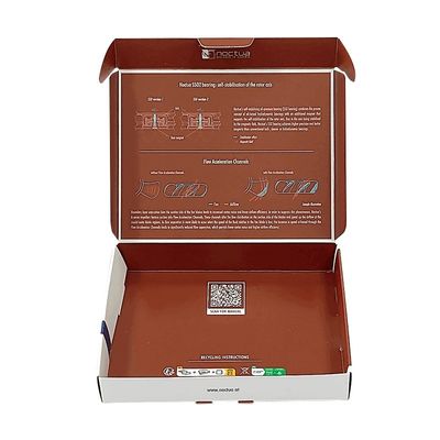 カラーフル カスタムプリントロゴ 送料紙 ギフトボックス 化粧品の梱包 300g CCNB フルート