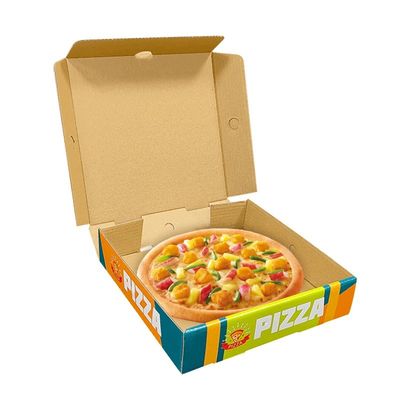 リサイクル クラフト 紙 フライス チップ と ピザ の 波紋 型 梱包 箱