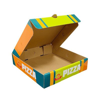リサイクル クラフト 紙 フライス チップ と ピザ の 波紋 型 梱包 箱
