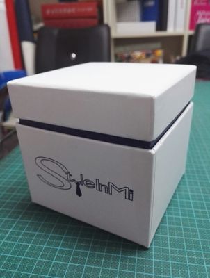 オーダーメイドサイズ リサイクル自立箱 LEDライト時計箱 ギフトパッケージング