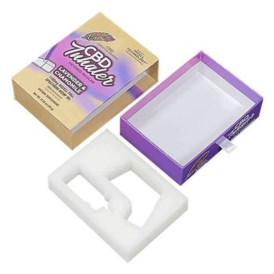 4C/UV/ラミネーション/エムボス/スタンプ メーター インハラー紙 スライディングパッケージボックス