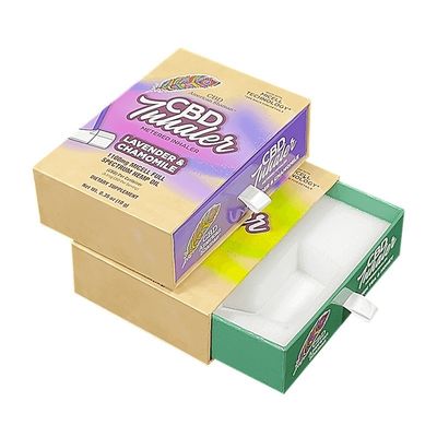 手作り 硬い紙の引き出し スライディングパッケージング ボックス 豪華箱 計量インハラー