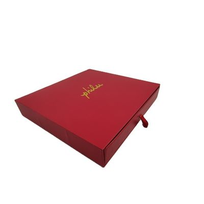 再生可能なCMYK/PANTONE印刷 豪華品の包装用の赤い磁気箱ギフトセット