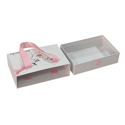 他 箱型 ロゴ 印刷 豪華 財布 カードボード スライド ボックス リボン ハンドル