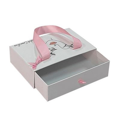 他 箱型 ロゴ 印刷 豪華 財布 カードボード スライド ボックス リボン ハンドル
