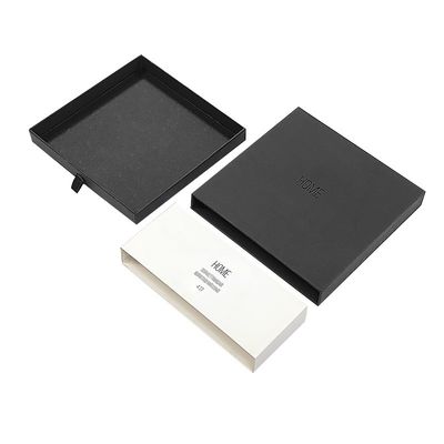 宝石 紙 引き出し 包装 箱 黒 スライド アウト 箱 包装 箱 カスタム ロゴ