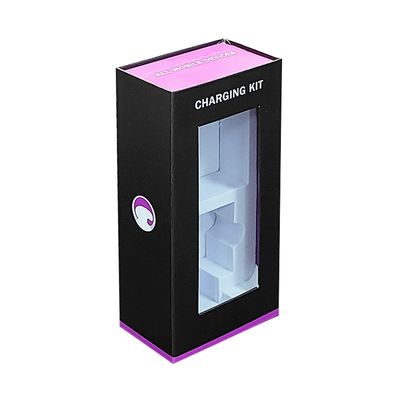 パワーバンクのための高級磁気ギフトボックス オーダーメイド印刷ロゴ付き充電ケーブルパッケージ