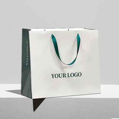 リボン アクセサリー パーソナル ロゴ 紙のハンドバッグ 小売 ショッピング ギフト 梱包 バッグ
