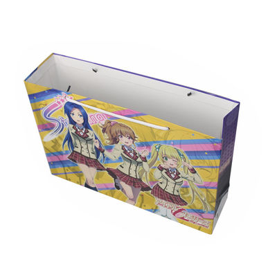 リサイクルされたカスタム紙の買い物袋 ハンドルマット/光沢のあるラミネーション
