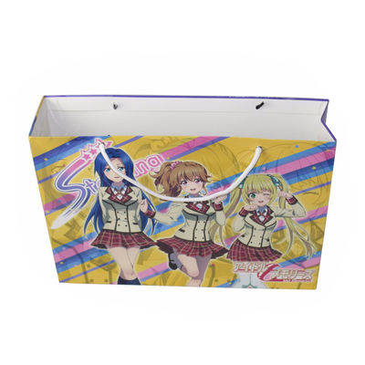 リサイクルされたカスタム紙の買い物袋 ハンドルマット/光沢のあるラミネーション
