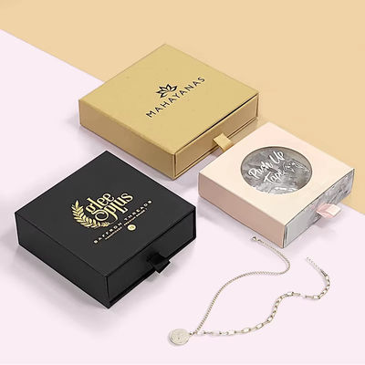 オーダーメイド ロゴ ネックレス イヤリング ジュエリー ギフトパッケージング ボックス 泡入り 硬い紙箱 リングとブレスレット