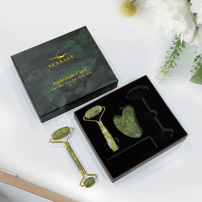オーダーメイド ロゴ プレミアム グリーン 紙蓋 上蓋 下 Luxury 化粧品 梱包 ギフトボックス