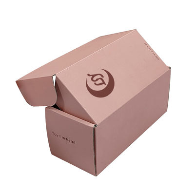 カスタムロゴ 宝石箱 ピンク 化粧品紙 ギフト 波紋箱 梱包箱