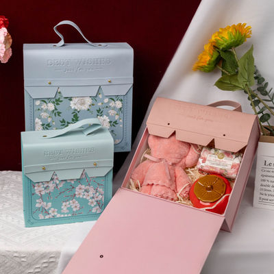 オーダーメイド ハイエンド パーソナライズド デザイン 再利用可能な紙 スーツケース 子供のためのプレゼントボックス
