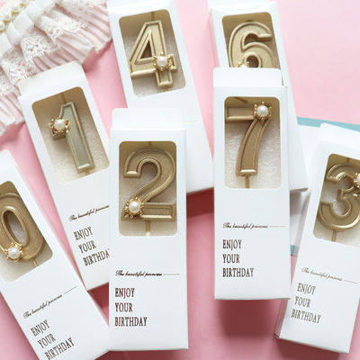 カスタマイズされたカラーボックス 印刷番号 ケーキ 誕生日 ろうそく ギフトボックス クリーン 小型 ギフトボックス