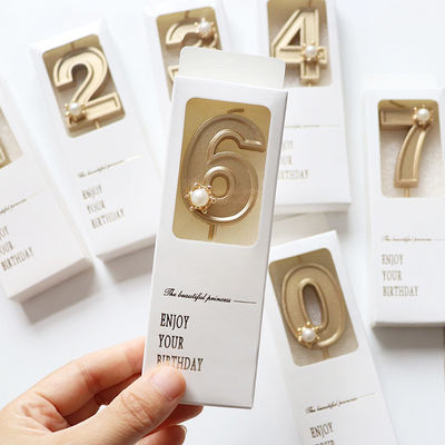 カスタマイズされたカラーボックス 印刷番号 ケーキ 誕生日 ろうそく ギフトボックス クリーン 小型 ギフトボックス