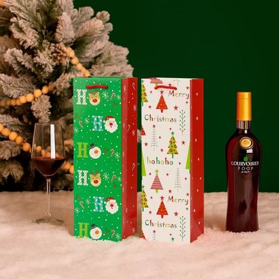 パーソナライズされた小さなパーソナライズされたクリスマスの紙 リボンハンドル付きの高級ショッピング紙袋