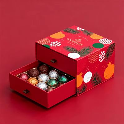 カスタム高級紙製小型ストロベリーチョコレートバーボックス包装、ハイエンドギフトボックス