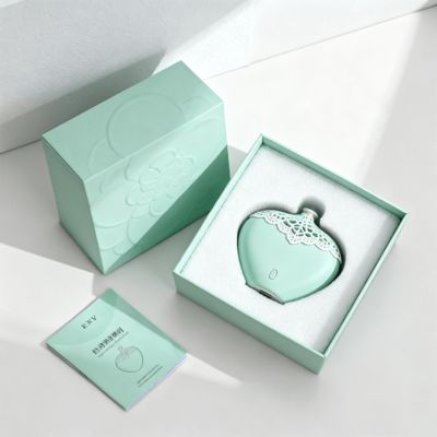 女性用カスタムユニーク50ml香水ギフトセットボックス ピンク色のリジッド蓋とベースボックス アロマセラピー包装 紙製