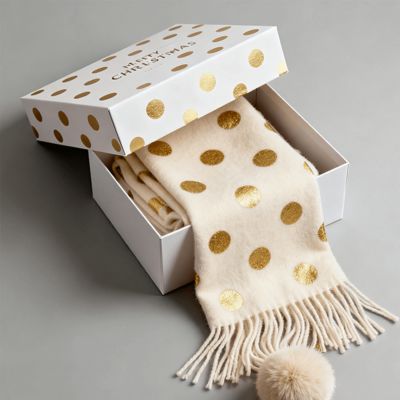 カスタム 豪華 クリスマス ギフト ボックス 梱包用のマット硬紙箱 スカーフ ドレス 下着 シャツ リサイクルされたアセプティック素材