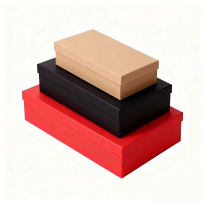 カスタム高級オレンジ色の蓋ベースフラットパックギフトボックスセット、紙袋付き、マットラミネート加工、エンボス加工、金箔印刷