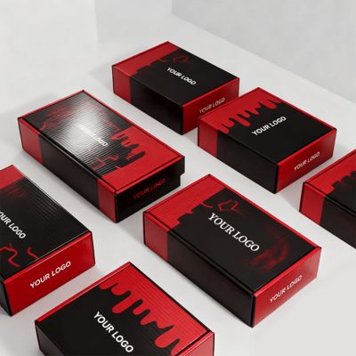 ロゴ付きのカスタム高級女性用靴箱、エコ郵便包装、靴または衣類用段ボール