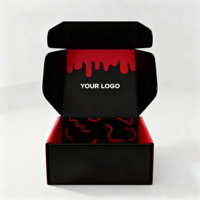 ロゴ付きのカスタム高級女性用靴箱、エコ郵便包装、靴または衣類用段ボール