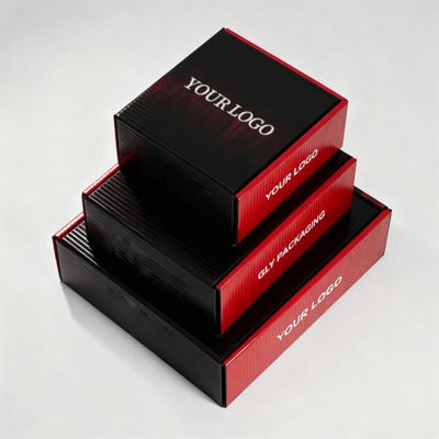 ロゴ付きのカスタム高級女性用靴箱、エコ郵便包装、靴または衣類用段ボール