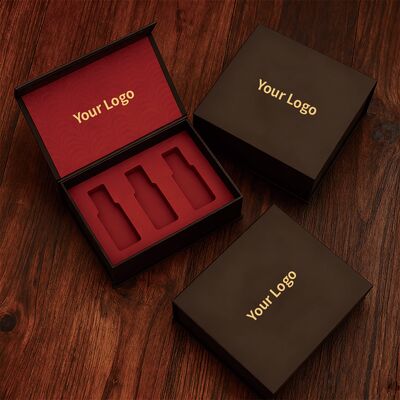 オーダーメイド パーソナライズド ロゴ 紙箱 磁気 ギフト ボックス 泡入り 豪華 頑丈 化粧品 化粧品 香水