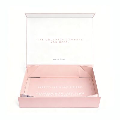 高級ハイエンドラグジュアリー衣料品パッケージ カスタマイズされた環境に優しいマグネット折りたたみギフト紙箱 下着用