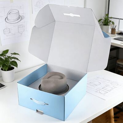 Custom Hat Boxes with logo Environmentally Friendly Coated Rigid Luxury Cardboard Shipping Paper Boxes  Packaging for Caps
